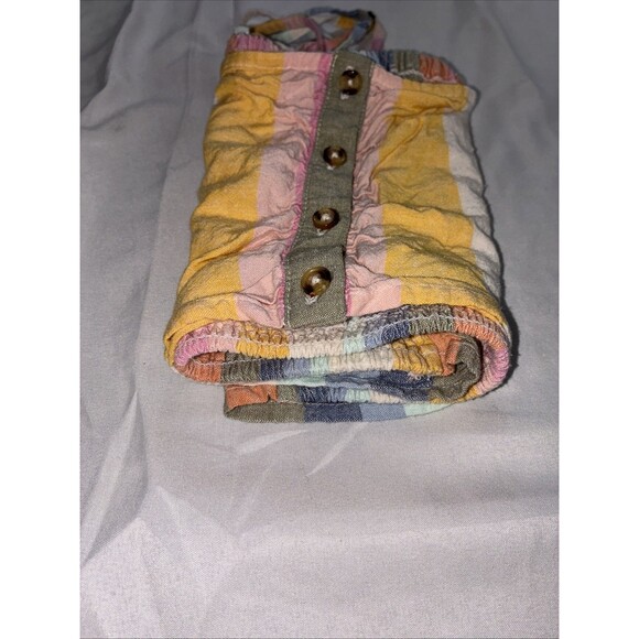 Billabong Let's Go Striped Crop Top Sarah Cameron Outer Banks OBX Boho Beach EUC - Picture 12 of 12